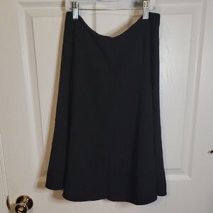 CeCe Classic Black A-Line Skirt